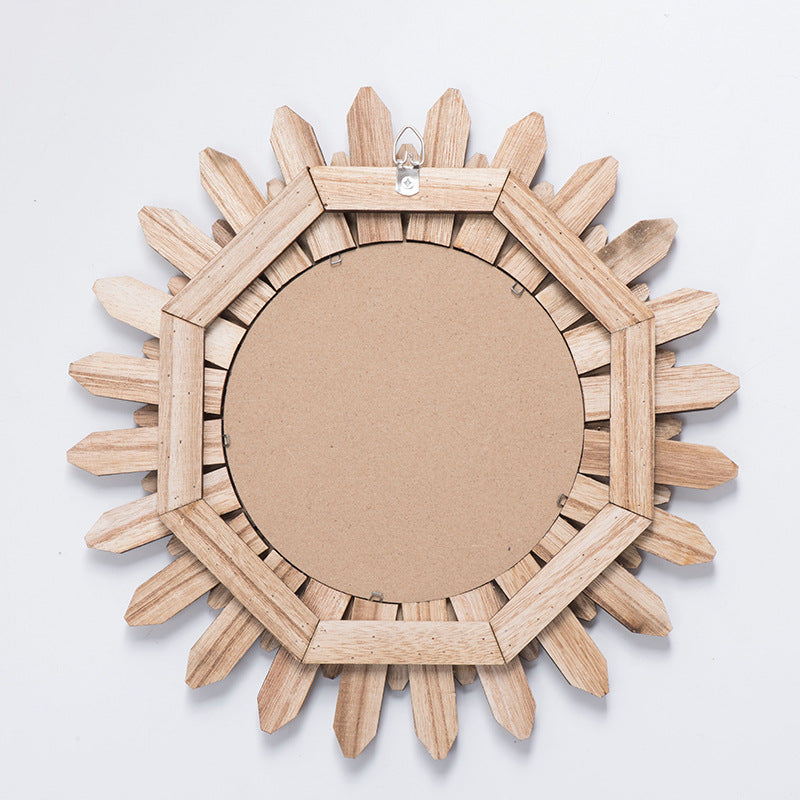 Miroir Soleil en Bois – Design Bohème