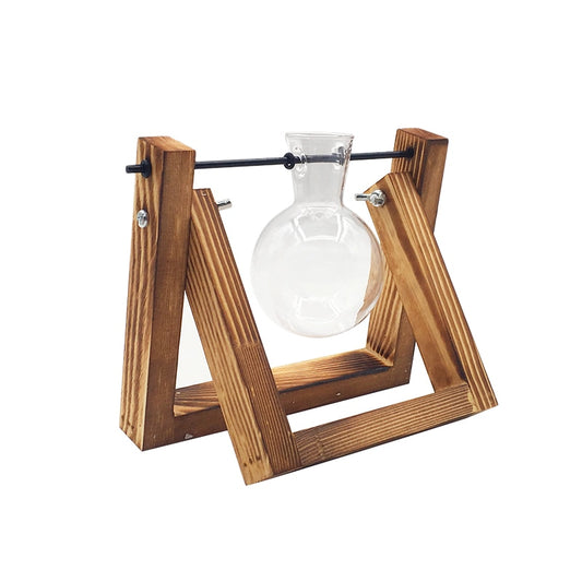 Terrarium Bouture – Support Bois & Verre