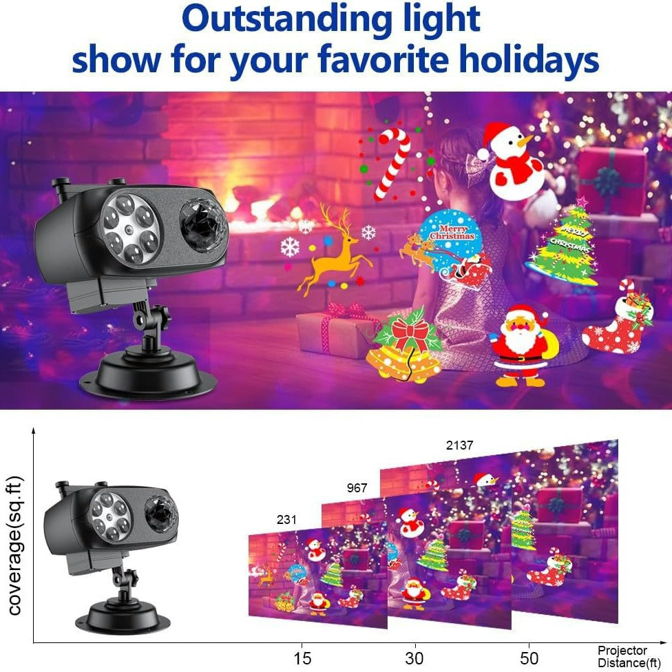 Projecteur LED Extérieur – Motifs Lumineux Noël