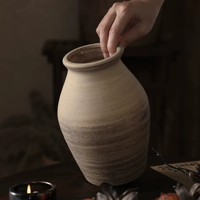 Vase en Poterie Vintage